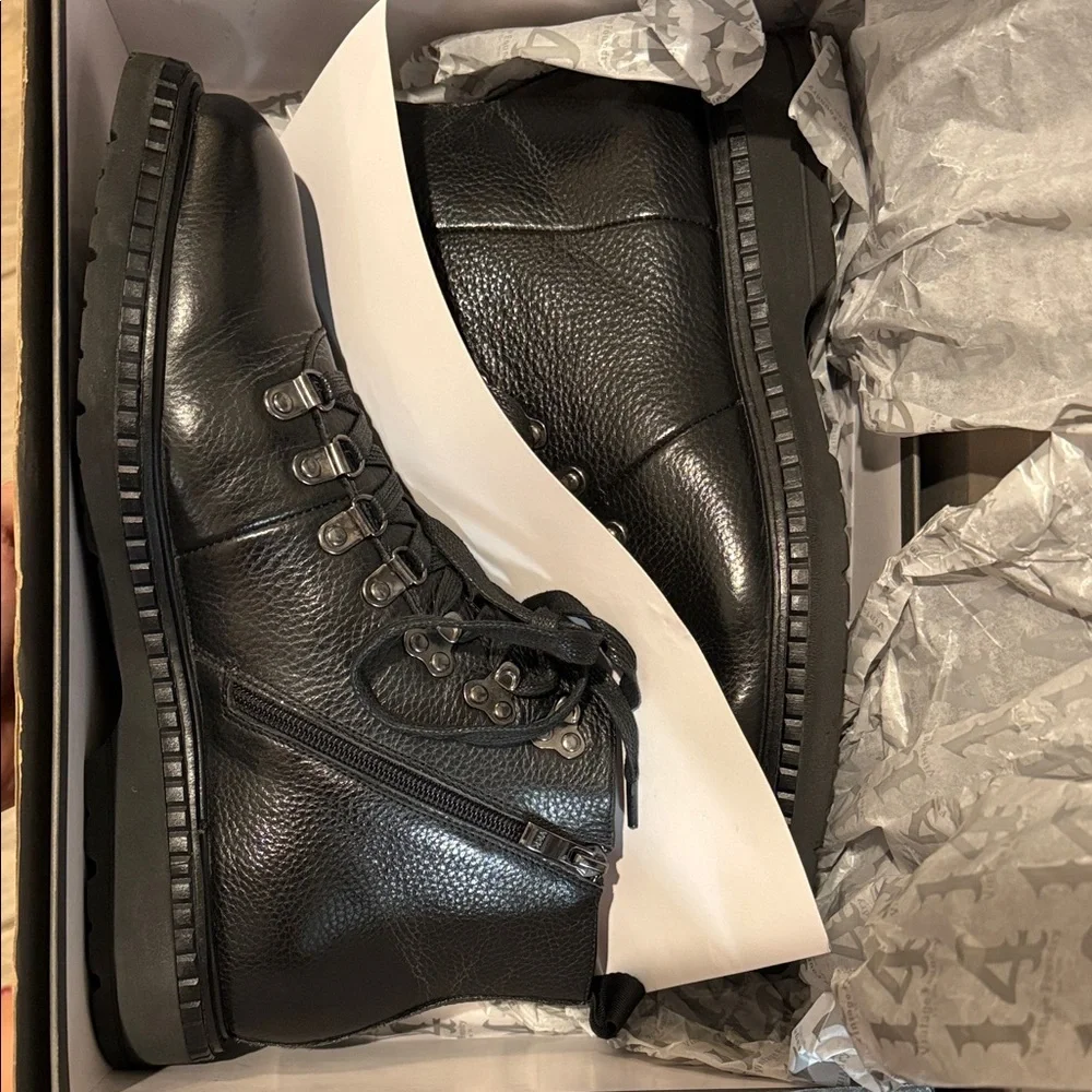 New Vintage Foundry Black Leather Chukka Boots Sz 8